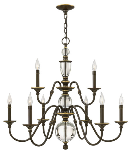 Eleanor LED Chandelier in Light Oiled Bronze (13|4958LZ)