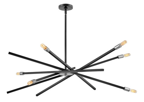 Archer LED Chandelier in Satin Black (13|4766SK)