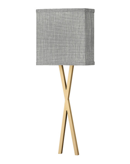 Axis Heathered Gray LED Wall Sconce in Heritage Brass (13|41101HB)