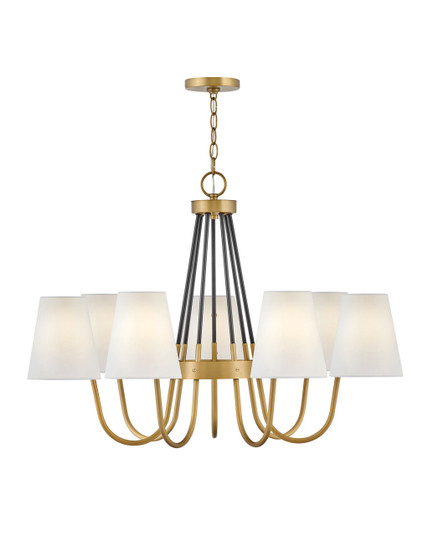 Aston LED Chandelier in Heritage Brass (13|37386HB)