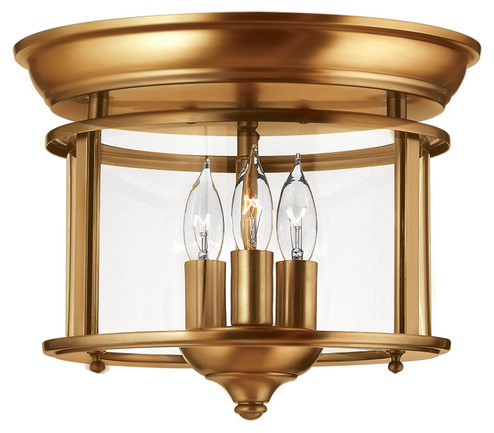 Gentry LED Flush Mount in Heirloom Brass (13|3473HR)