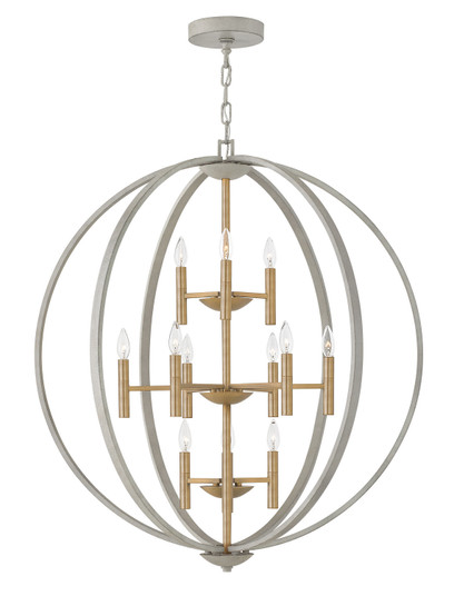 Euclid LED Foyer Chandelier in Cement Gray (13|3469CG)