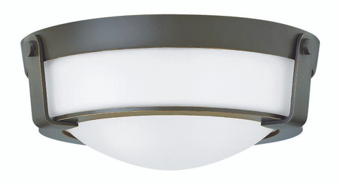 Hathaway LED Flush Mount in Olde Bronze with Etched White glass (13|3223OBWHLED)