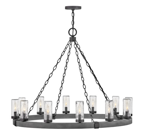 Sawyer LED Chandelier in Aged Zinc (13|29207DZ)
