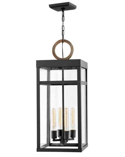 Porter LED Hanging Lantern in Black (13|2808BKLL)