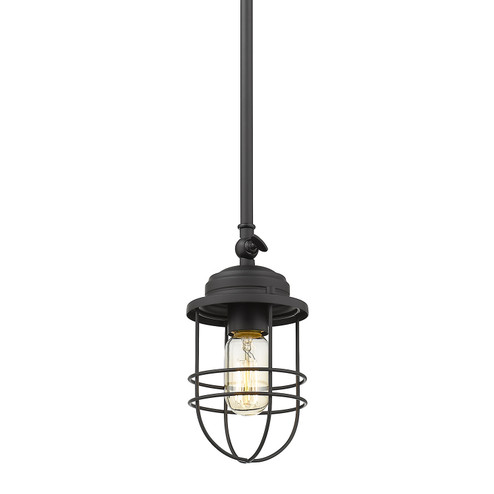 Seaport One Light Mini Pendant in Matte Black (62|9808M1LBLK)