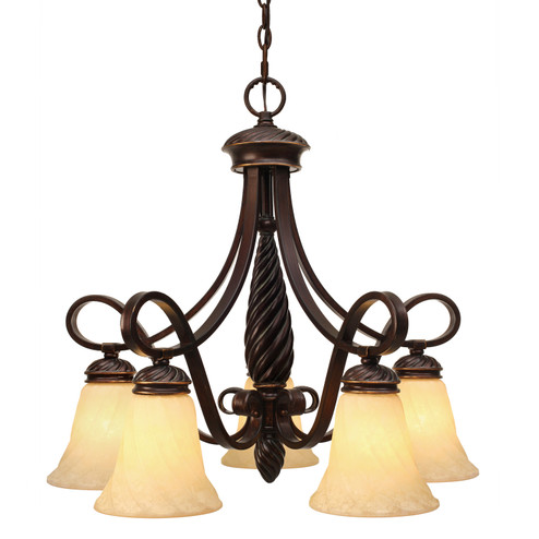 Torbellino Five Light Chandelier in Cordoban Bronze (62|8106D5CDB)
