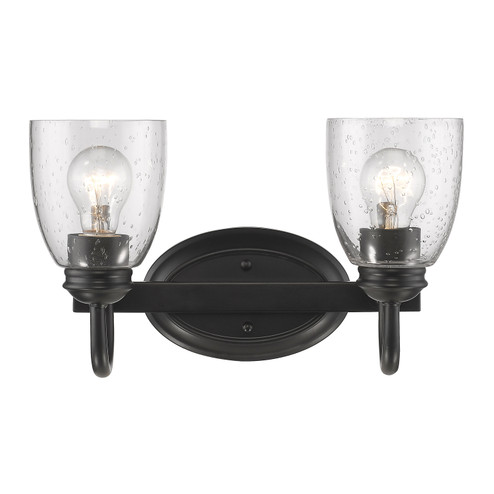 Parrish Two Light Bath Vanity in Matte Black (62|8001BA2BLKSD)
