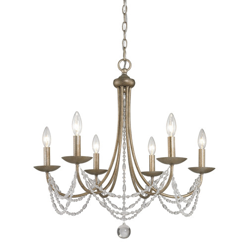 Mirabella Six Light Chandelier in Golden Aura (62|76446GA)