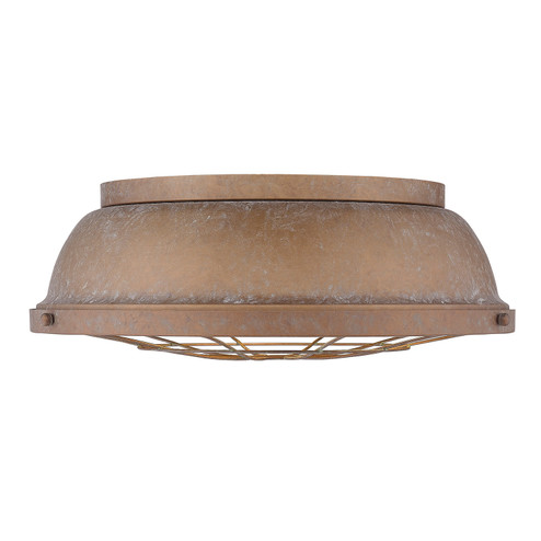 Bartlett Three Light Flush Mount in Copper Patina (62|7312FM16CP)