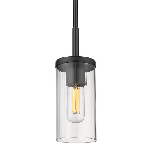 Winslett One Light Mini Pendant in Matte Black (62|7011M1LBLKCLR)