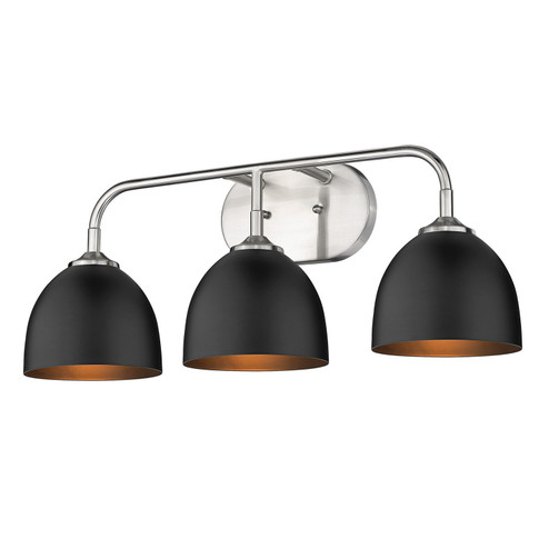 Zoey Three Light Bath Vanity in Pewter (62|6956BA3PWBLK)