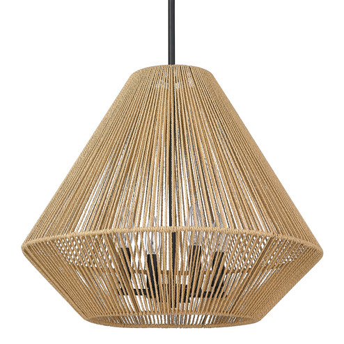 Valentina Four Light Pendant in Matte Black (62|69374PBLKNR)