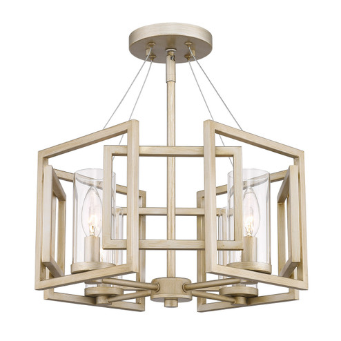Marco Four Light Semi-Flush Mount in White Gold (62|6068SFWG)