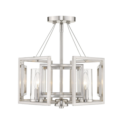 Marco Four Light Semi-Flush Mount in Pewter (62|6068SFPW)