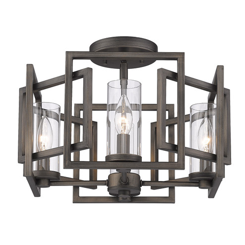 Marco Four Light Flush Mount in Gunmetal Bronze (62|6068FMGMT)