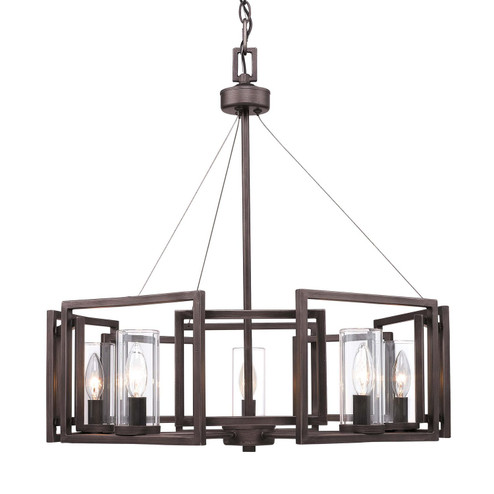 Marco Five Light Chandelier in Gunmetal Bronze (62|60685GMT)