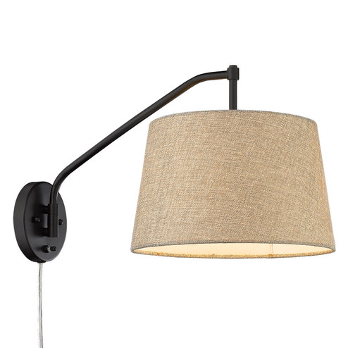 Ryleigh One Light Wall Sconce in Matte Black (62|3694A1WBLKNS)