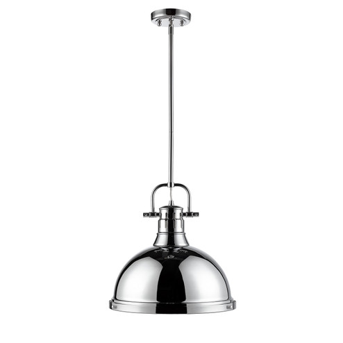 Duncan One Light Pendant in Chrome (62|3604LCHCH)