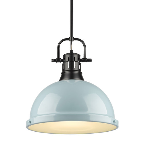 Duncan One Light Pendant in Matte Black (62|3604LBLKSF)