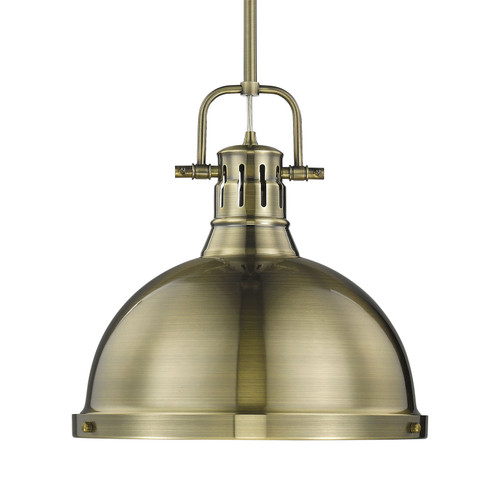 Duncan One Light Pendant in Aged Brass (62|3604LABAB)