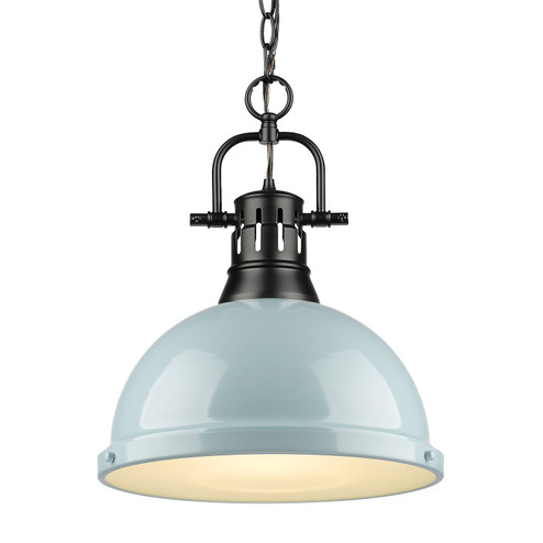 Duncan One Light Pendant in Matte Black (62|3602LBLKSF)