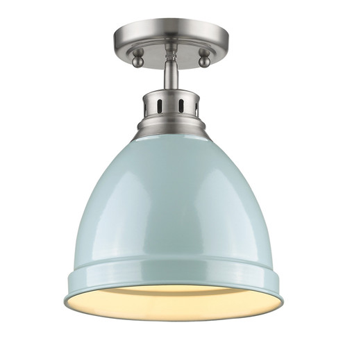 Duncan One Light Flush Mount in Pewter (62|3602FMPWSF)
