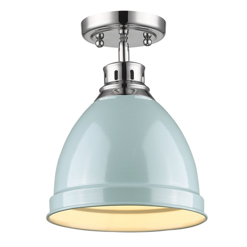 Duncan One Light Flush Mount in Chrome (62|3602FMCHSF)