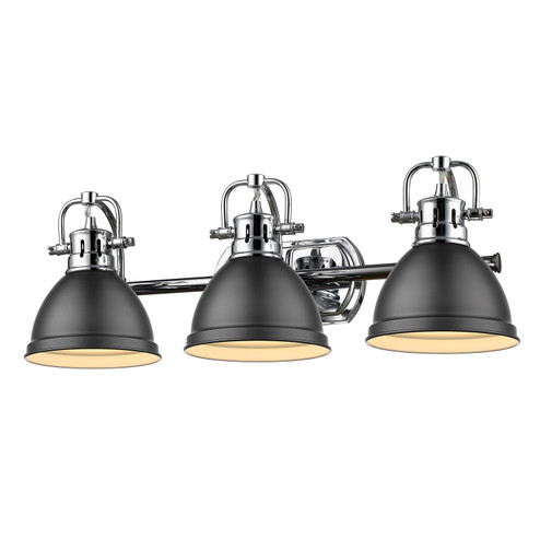 Duncan BCB Three Light Bath Vanity in Chrome (62|3602BA3CHBLK)