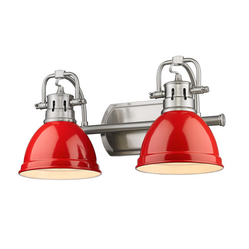 Duncan Two Light Vanity in Pewter (62|3602BA2PWRD)