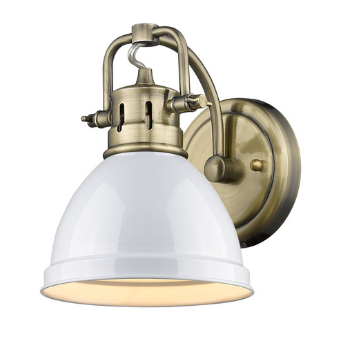 Duncan One Light Bath Vanity in Aged Brass (62|3602BA1ABWH)