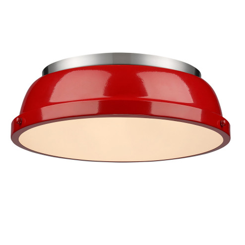 Duncan PW Two Light Flush Mount in Pewter (62|360214PWRD)