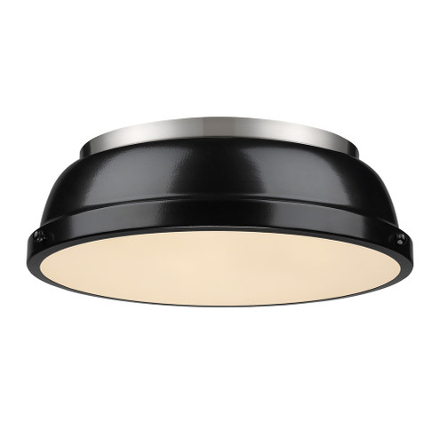 Duncan Two Light Flush Mount in Pewter (62|360214PWBK)