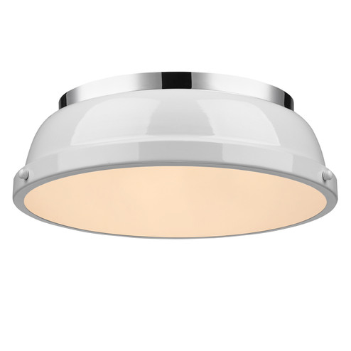 Duncan Two Light Flush Mount in Chrome (62|360214CHWH)