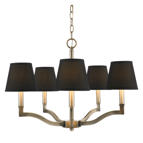 Waverly AB Five Light Chandelier in Aged Brass (62|35005ABGRM)