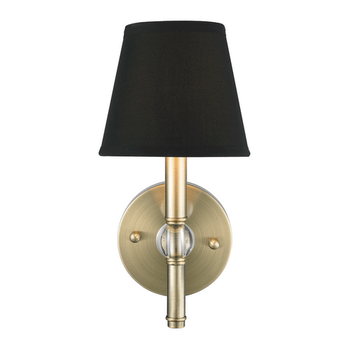 Waverly AB One Light Wall Sconce in Aged Brass (62|35001WABGRM)