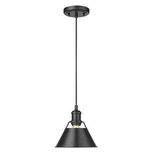 Orwell One Light Mini Pendant in Matte Black (62|3306SBLKBLK)