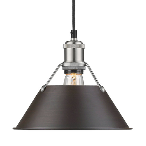 Orwell One Light Pendant in Pewter (62|3306MPWRBZ)