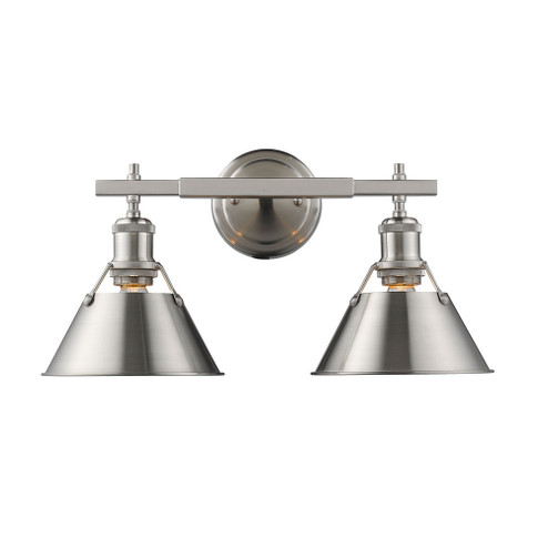 Orwell PW Two Light Bath Vanity in Pewter (62|3306BA2PWPW)