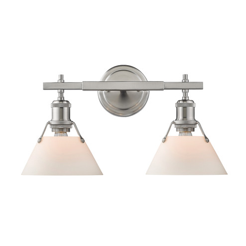 Orwell Two Light Bath Vanity in Pewter (62|3306BA2PWOP)