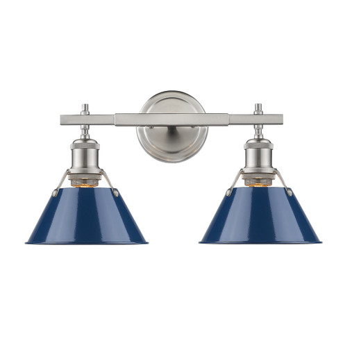Orwell Two Light Bath Vanity in Pewter (62|3306BA2PWNVY)