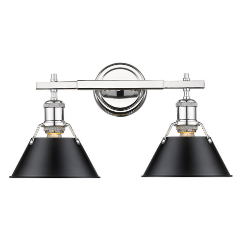 Orwell CH Two Light Bath Vanity in Chrome (62|3306BA2CHBLK)