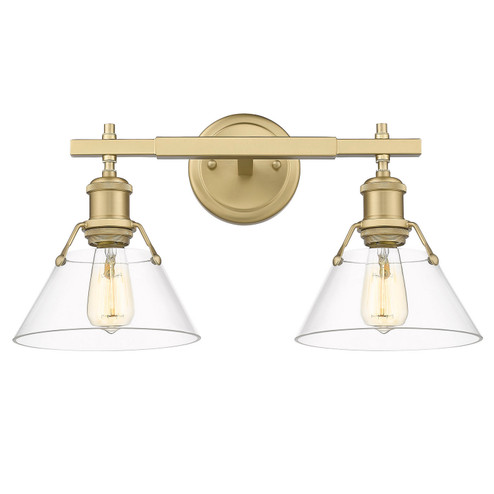 Orwell Two Light Bath Vanity in Brushed Champagne Brass (62|3306BA2BCBCLR)
