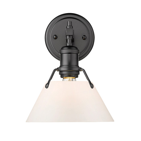 Orwell One Light Bath Vanity in Matte Black (62|3306BA1BLKOP)