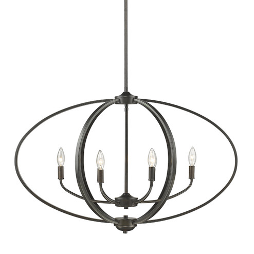 Colson Six Light Linear Pendant in Etruscan Bronze (62|3167LPEB)
