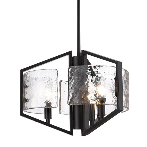 Varsha Three Light Pendant in Matte Black (62|31623PBLKHWG)