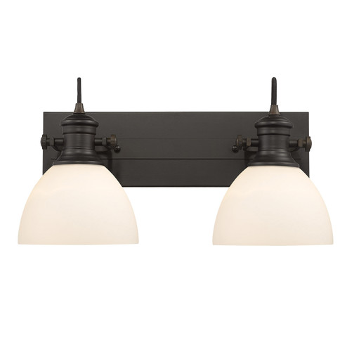 Hines Two Light Bath Vanity in Rubbed Bronze (62|3118BA2RBZOP)