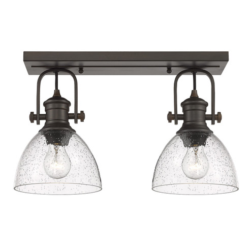 Hines Two Light Semi-Flush Mount in Rubbed Bronze (62|31182SFRBZSD)