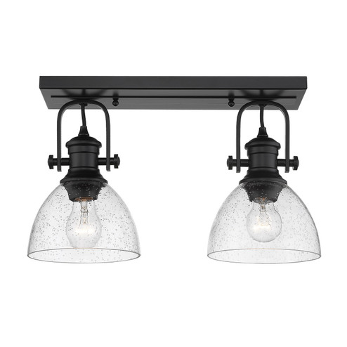 Hines Two Light Semi-Flush Mount in Matte Black (62|31182SFBLKSD)