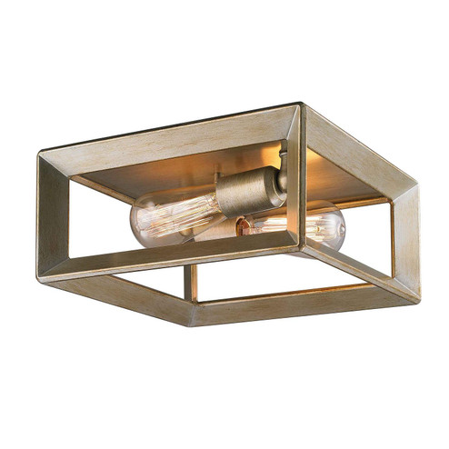 Smyth Two Light Flush Mount in White Gold (62|2073FMWG)